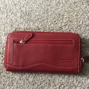 COPY - TIGNANELLO-GENUINE-RED-PEBBLED-LEATHER-WALLET-NEW